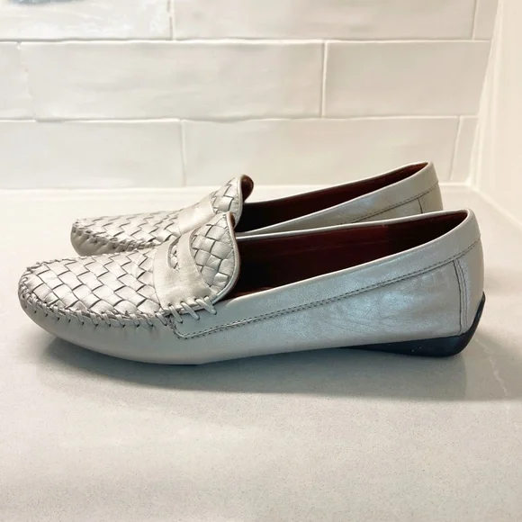 ROBERT ZUR  PETRA TRUE GLOVE LEATHER WOVEN DRIVING LOAFER - Picture 7 of 16